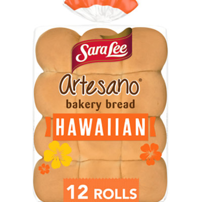 Sara Lee Artesano Sweet Hawaiian Dinner Rolls - 12 - 18 OZ - Image 1