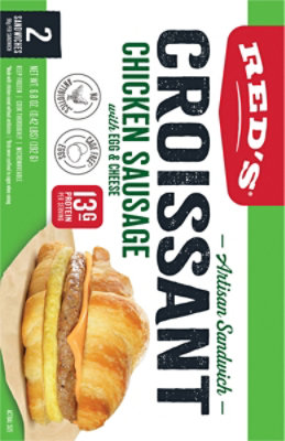 Reds Croissant Chicken Sausage Egg Cheese - 6.8 OZ - Image 6