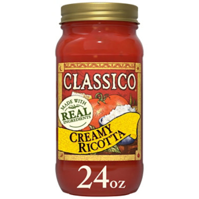 Classico Creamy Ricotta Pasta Sauce 24 Oz Jar - 24 OZ - Image 1