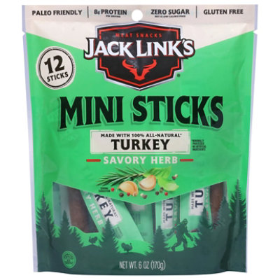 Jack Links Turkey Sticks Savory Herb 6oz - 6 OZ - Image 1