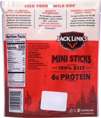 Jack Links Beef Sticks Original 6oz - 6 OZ - Image 5