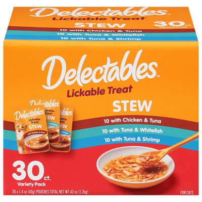 Hartz Mountain Delectable Lickable Stew Variety Pack - 30-1.4OZ - Image 1