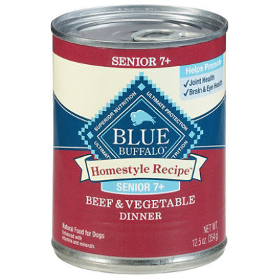 Blue Buffalo Blue's Homestyle Recipe Natural Adult Wet Dog Food Senior Beef - 12.5 OZ - Image 2