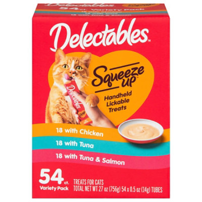 Hartz Mountain Delectable Squeeze Up Variety Pack - 54-.5OZ - Image 1