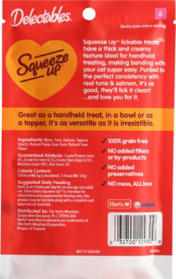 Hartz Mountain Delectables Squeeze Up Tuna Salmon - 4-0.5OZ - Image 5