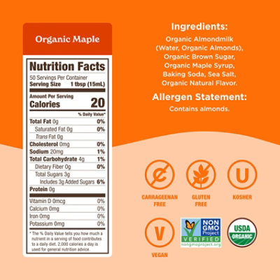 Califia Creamer Almond Organic Maple - 25.4 FZ - Image 5