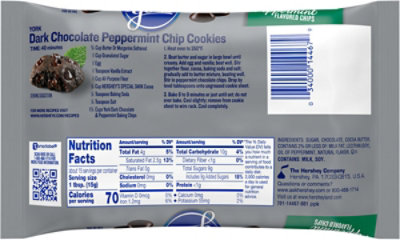 York Dark Chocolate & Peppermint Flavored Baking Chips Laydown Bag - 8 OZ - Image 5