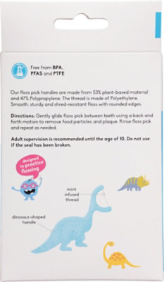 The Humble Co Floss Mint Kids Picks - 50 CT - Image 3