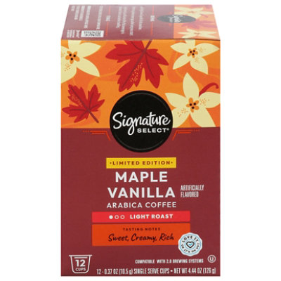 Signature Select Maple Vanilla Coffee Pods 12 Ct - 12 CT