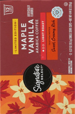 Signature Select Maple Vanilla Coffee Pods 12 Ct - 12 CT - Image 4
