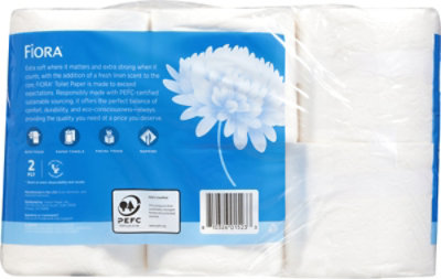 Fiora Double Rolls 12 Pack Bath Tissue Fresh Linen Scented - 12 RL - Image 3