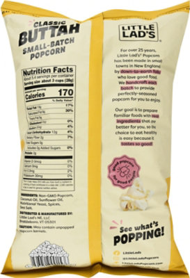 Little Lads Popcorn Classic Buttah 5.4oz - 5.4 OZ - Image 5