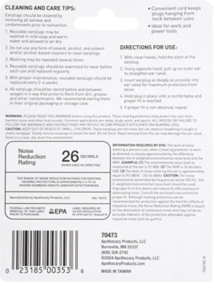 Corded Earplugs 3pr W/case - EA - Image 3