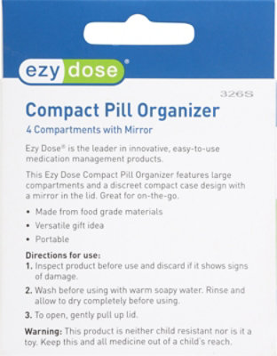 Trvl Pill Organizer W/mirror - EA - Image 3