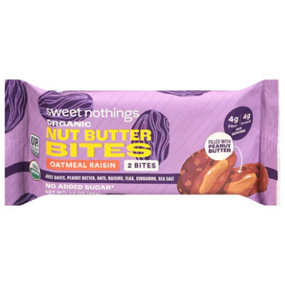 Sweet Nothings Bars Nut Oatmeal Raisin Peanut Butter - 1.4 OZ - Image 2