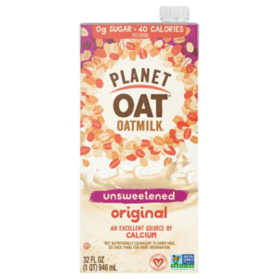 Planet Oat Milk Unsweetened - 32 FZ - Image 1