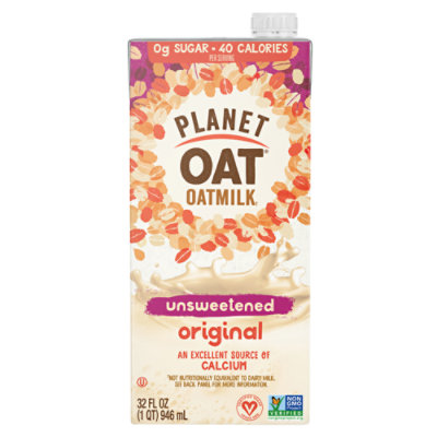 Planet Oat Milk Unsweetened - 32 FZ - Image 1