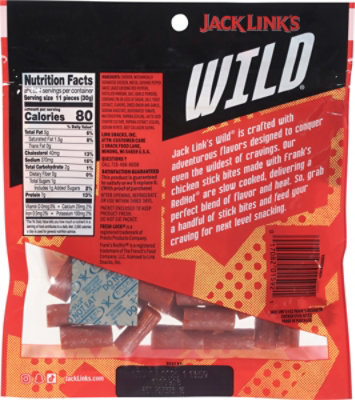 Jack Links Wild Chicken Bites Franks Red Hot 4oz - 4 OZ - Image 5