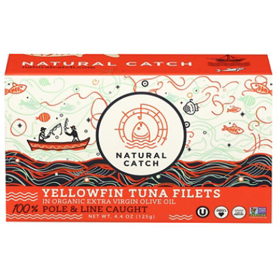 Natural Catch Yellowfin Tuna Slices Extra Virgin Olive Oil - 4.4 OZ - Image 2
