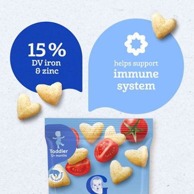 Gerber Infant Age Snack Up Puff Corn Tomato Bliss 1.23oz - 1.23 OZ - Image 5