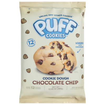 Puff Cookies Chocolate Chip Cookie Dough 12.65 Oz - 12.65OZ - Image 1