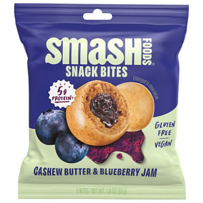 Smash Foods Snack Bites Csh Bt Blueberry - 1.8 OZ - Image 1