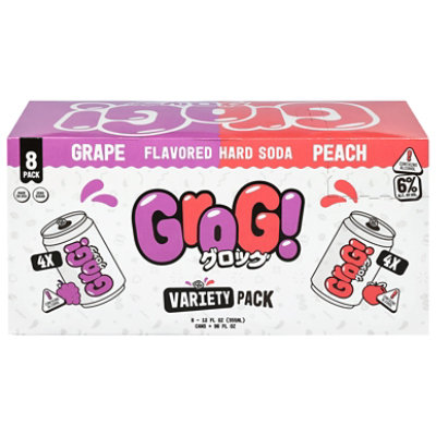 Grog Hard Soda Variety Pack Wine 8-12 Fl Oz - 8-12 FZ - Image 2
