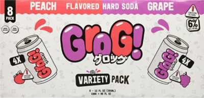 Grog Hard Soda Variety Pack Wine 8-12 Fl Oz - 8-12 FZ - Image 5