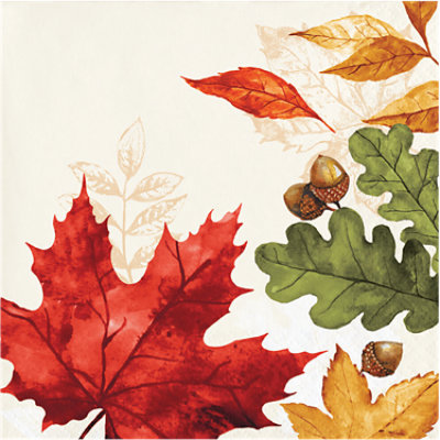 Signature Select Autumn Scatter Beverage Napkins - 16 Count - Image 1