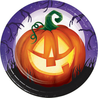Signature Select Pumpkin Glow Lunch Plates - 8 Count - Image 1