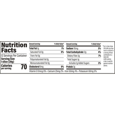 Sara Lee 100% Whole Wheat Bread Half Loaf - 12 OZ - Image 3