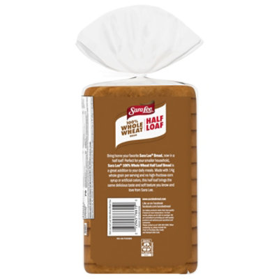 Sara Lee 100% Whole Wheat Bread Half Loaf - 12 OZ - Image 5