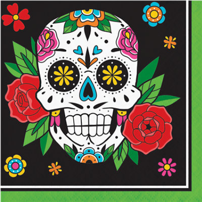 Signature Select Skelebration Beverage Napkins - 16 Count - Image 1