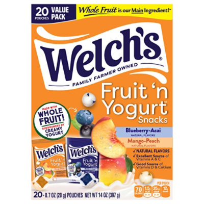 Welch's Fruit 'n Yogurt Blubry & Mango Combo Pk 20ct - 20 CT - Image 1