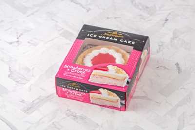 Jon Donaire Strawberries & Creme Ice Cream Cake - 27 OZ - Image 3
