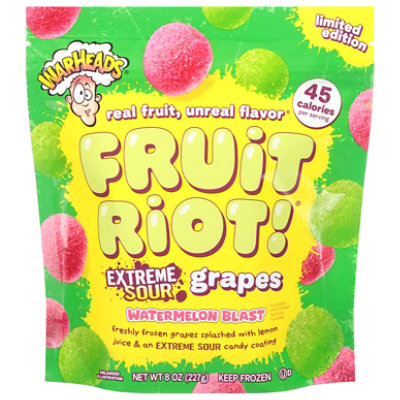 Fruit Riot Extreme Sour Grapes Watermelon Blast 8 Oz - 8 OZ - Image 2