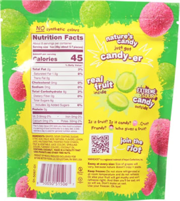 Fruit Riot Extreme Sour Grapes Watermelon Blast 8 Oz - 8 OZ - Image 5