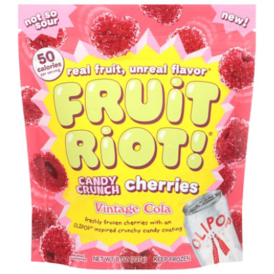 Fruit Riot Crunchy Candy Cherries Vintage Cola 8oz - 8 OZ