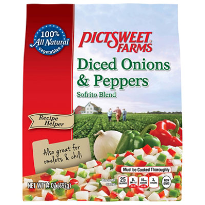 Pictsweet Farms Diced Onions & Peppers, Recipe Helper, 14 Oz - 14 OZ