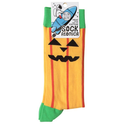 Sock Atomica Jack O'lantern  Socks – Each - Image 1