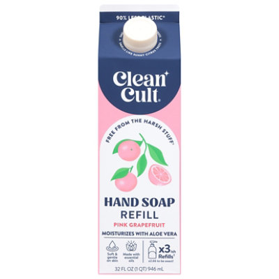 Cleancult Liquid Hand Soap Refill Grapefruit - 32 FZ - Image 1