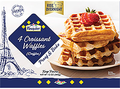 Brioce Paqsuier Proof & Bake Croissant Waffles 4 Count - 12 OZ - Image 1