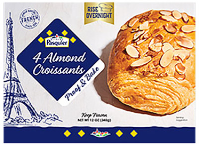 Brioce Paqsuier Proof & Bake Almond Croissants 4 Count - 12 OZ - Image 1