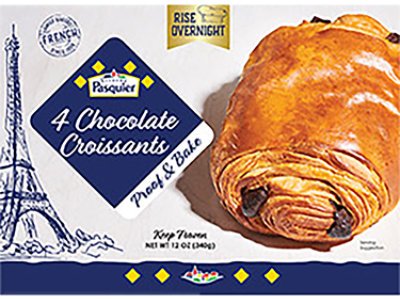 Brioce Paqsuier Proof & Bake Chocolate Croissants 4 Count - 12 OZ - Image 1