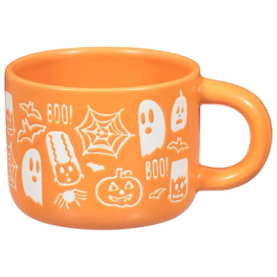 Tabletops Unlimited Halloween Cappuccino Orange Mug - Each - Image 1