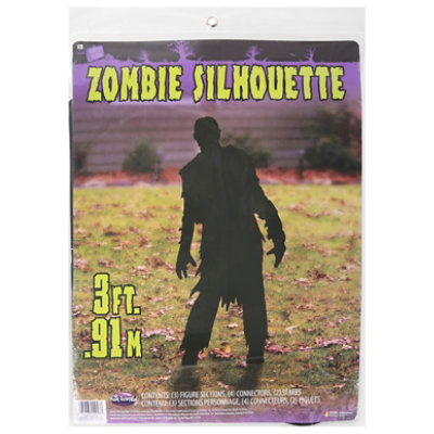 Fun World Holiday Zombie Yard Slhouette Male – Each - Image 1