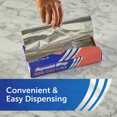 Reynolds Wrappers Aluminum Foil Foodwrap 14 Inch 14 Inch X 10.25 Inch 1 Pack 50 Count - 50 CT - Image 3