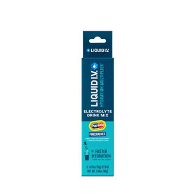 Liquid I.V. Hydration Multiplier Firecracker Electrolyte Drink Mix - 3 Count - Image 2