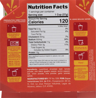 Pozolazo Soup Birria Instant - 1.94 OZ - Image 5