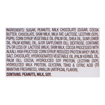 Reeses Fast Break Milk Chocolate, Peanut Butter & Nougat Snack Size Bar Peg Bag - 4.69 OZ - Image 5
